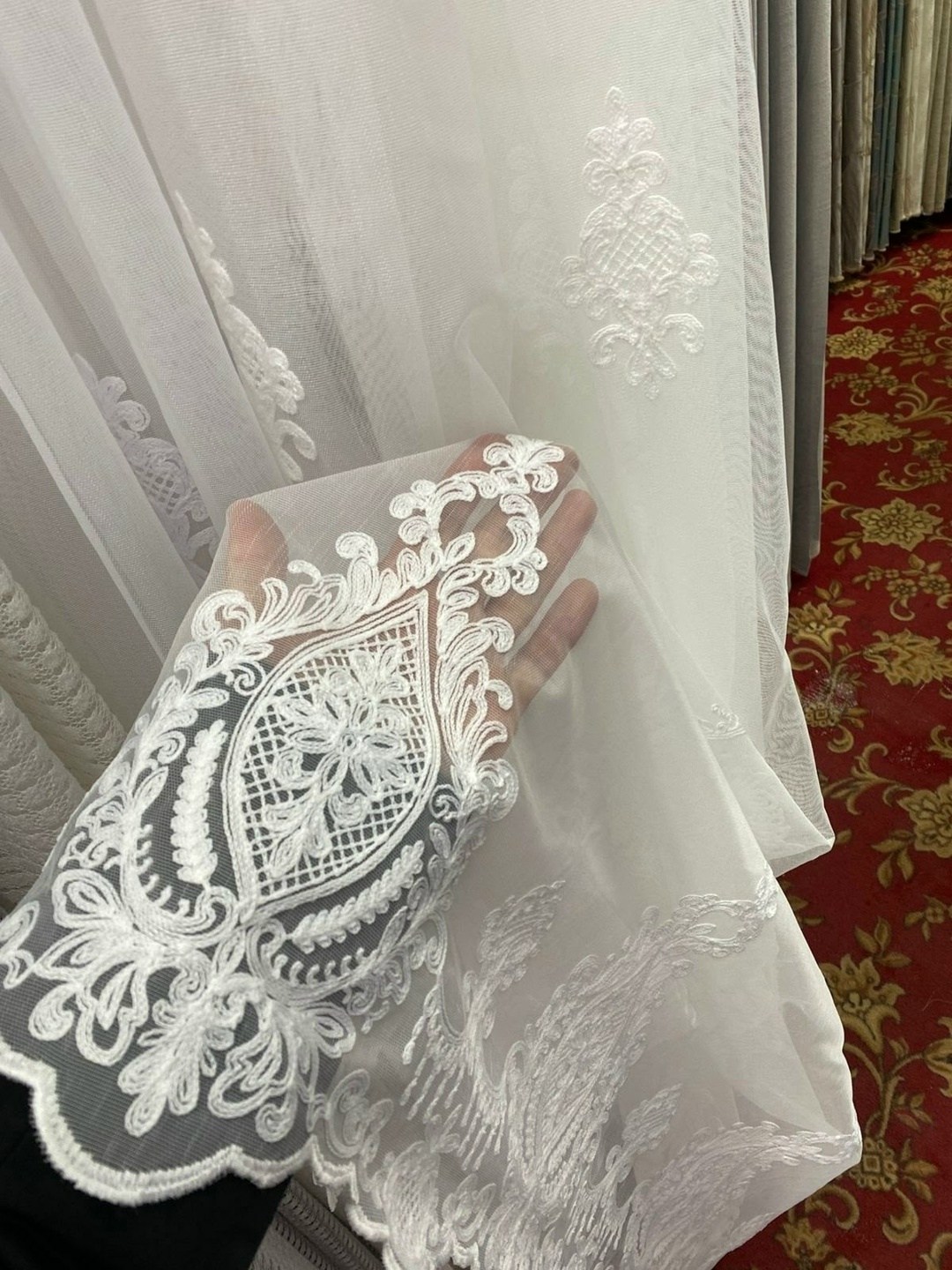 тюль прозрачная сетка "нежнятина",тюль с вышивкой,красивый тюль,тюль сетка,тюль сетка с вышивкой