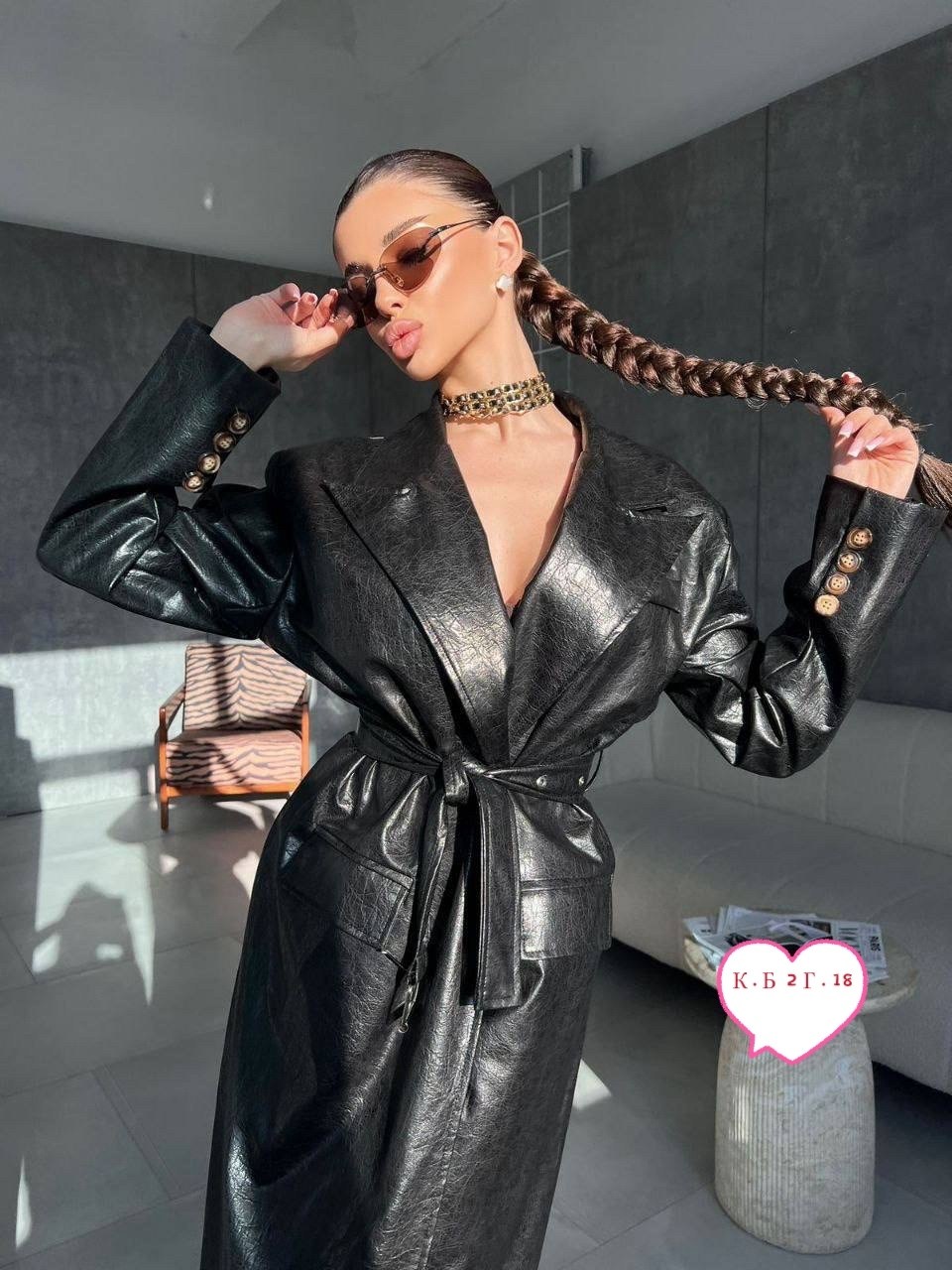женский кожаный плащ,кожаный плащ,тренч кожаный,кожаный плащ тренч длинный,кожаное пальто