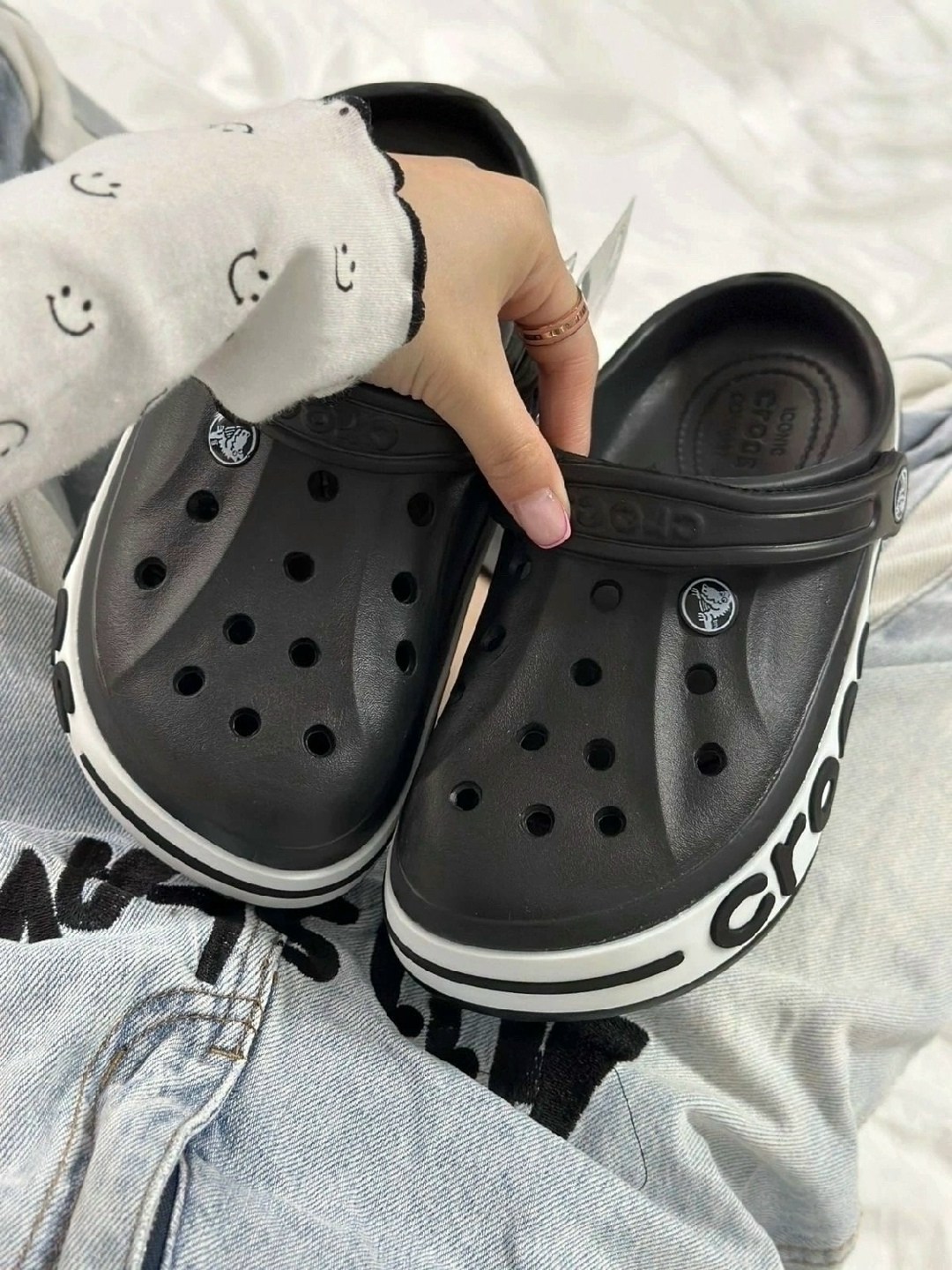 ,сабо crocs,crocs женские,кроксы iconic comfort,сабо кроксы летние большие solomax цвет черный