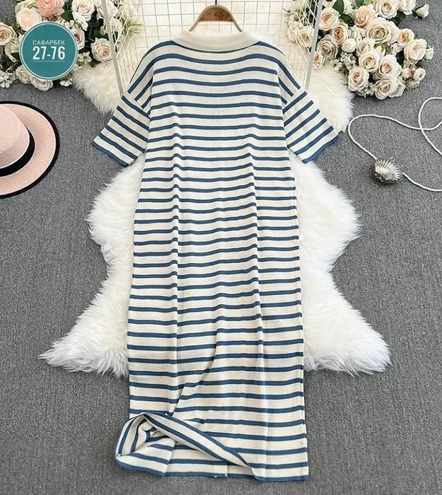 платье в полоску повседневное,трикотажное платье в полоску,полосатое платье,платье трикотажная,свободное платье в полоску