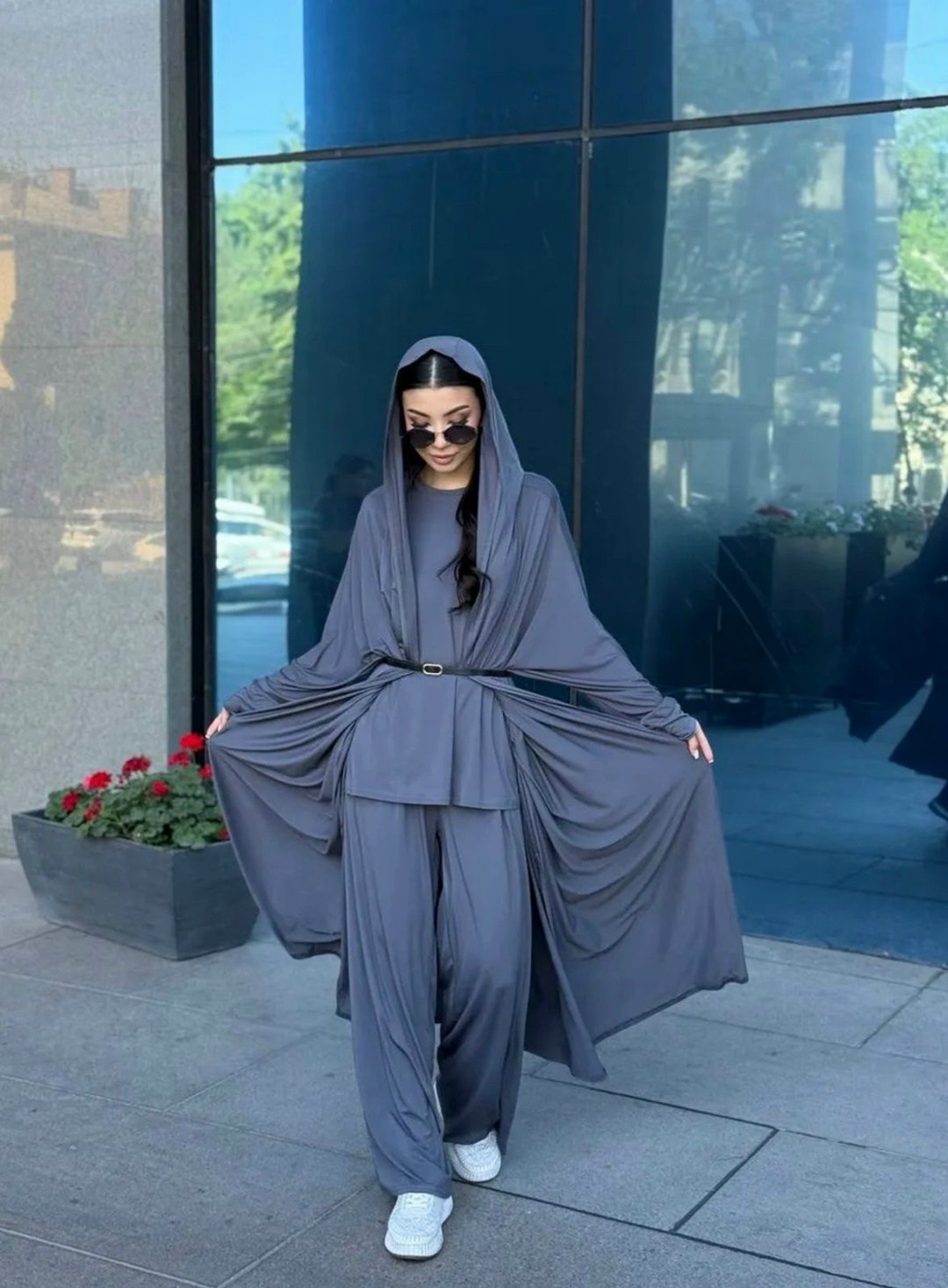 мусульманские костюмы,костюм с капюшоном и брюками erdalis,мусульманская одежда,женская мусульманская одежда,женский костюм