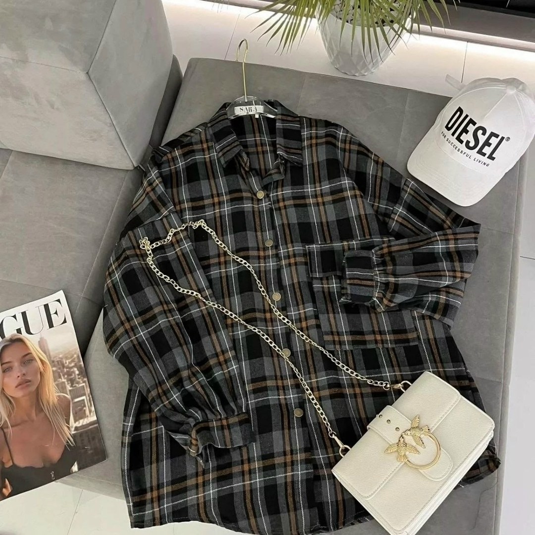 женская рубашка в клетку,женская рубашка,рубашка оверсайз в клетку,клетчатая рубашка,рубашка женская в клетку оверсайз