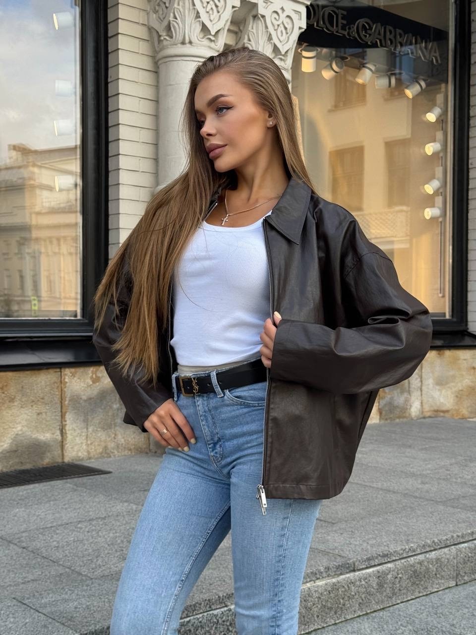 куртка кожаная женская,кожаная куртка,куртка бомбер из экокожи emberens,кожаная куртка бомбер,кожаный бомбер