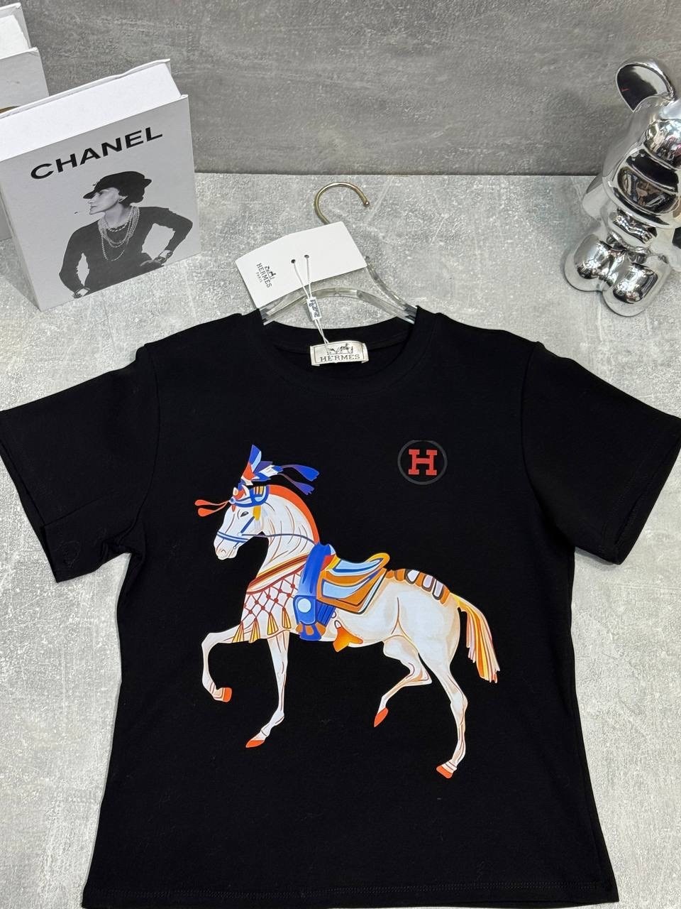 футболка hermes,мужские футболки,футболка с лошадьми,футболка с принтом,футболка