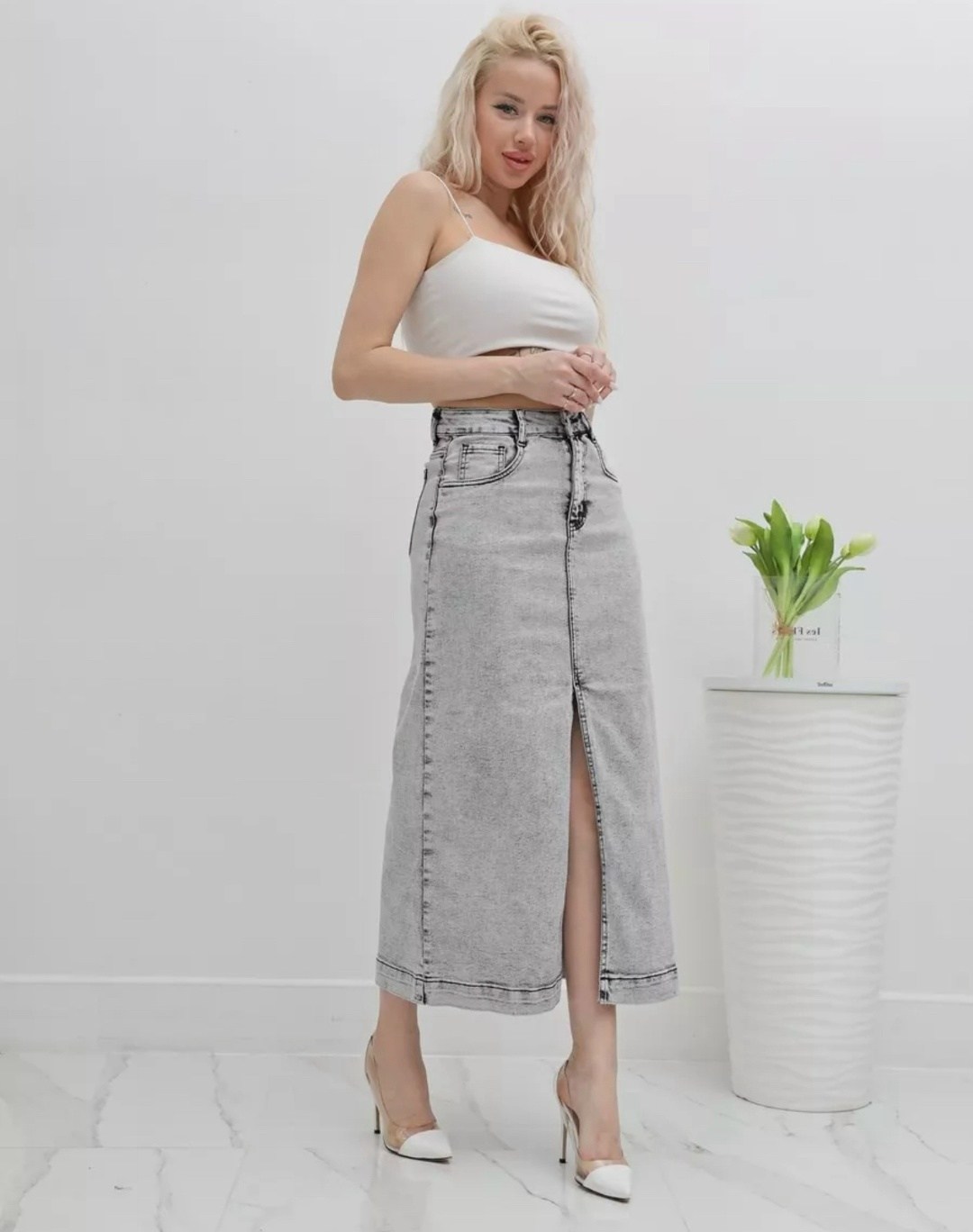 юбка джинсовая миди с разрезам,джинсовая юбка,длинные джинсовые юбки,юбка джинсовая женская,джинсовая юбка миди