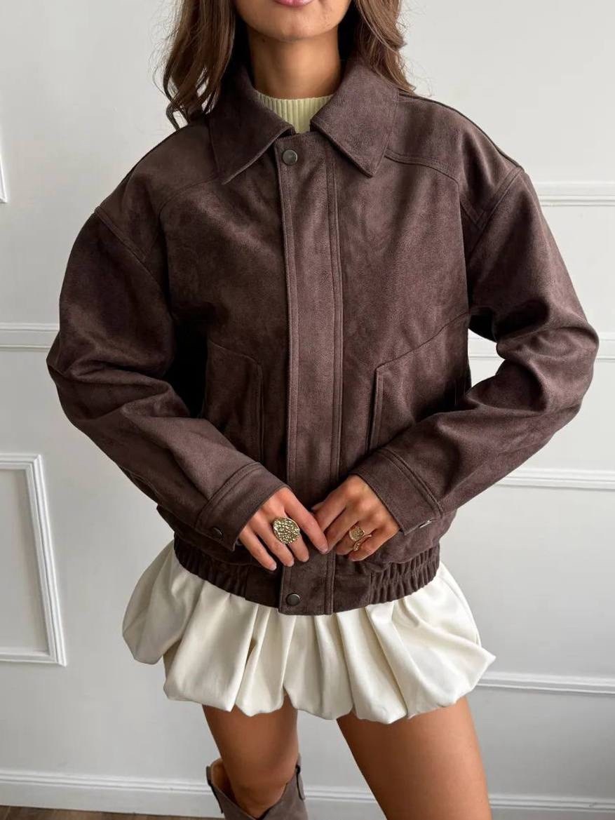 бомбер укороченный оверсайз замшевый куртка рабочего тренд saint shine,замшевая куртка,куртка бомбер,бомбер женская куртка,куртка из замши