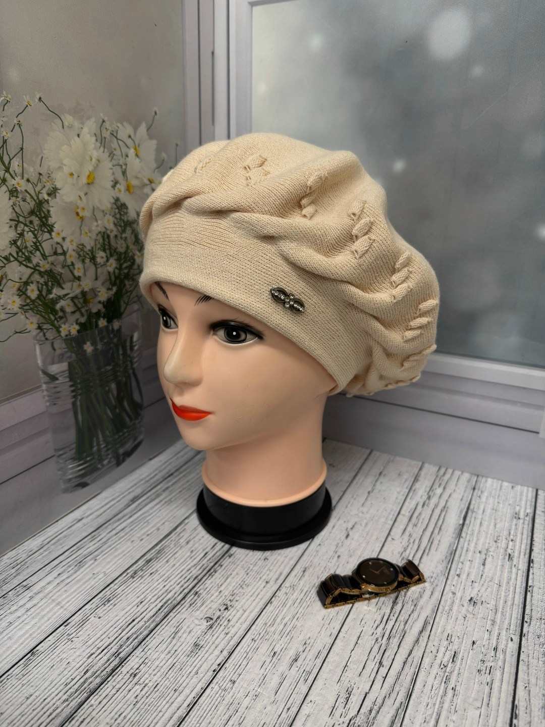 шапка женская вязаная,берет женский,берет,берет вязаный,берет вязаный демисезонный