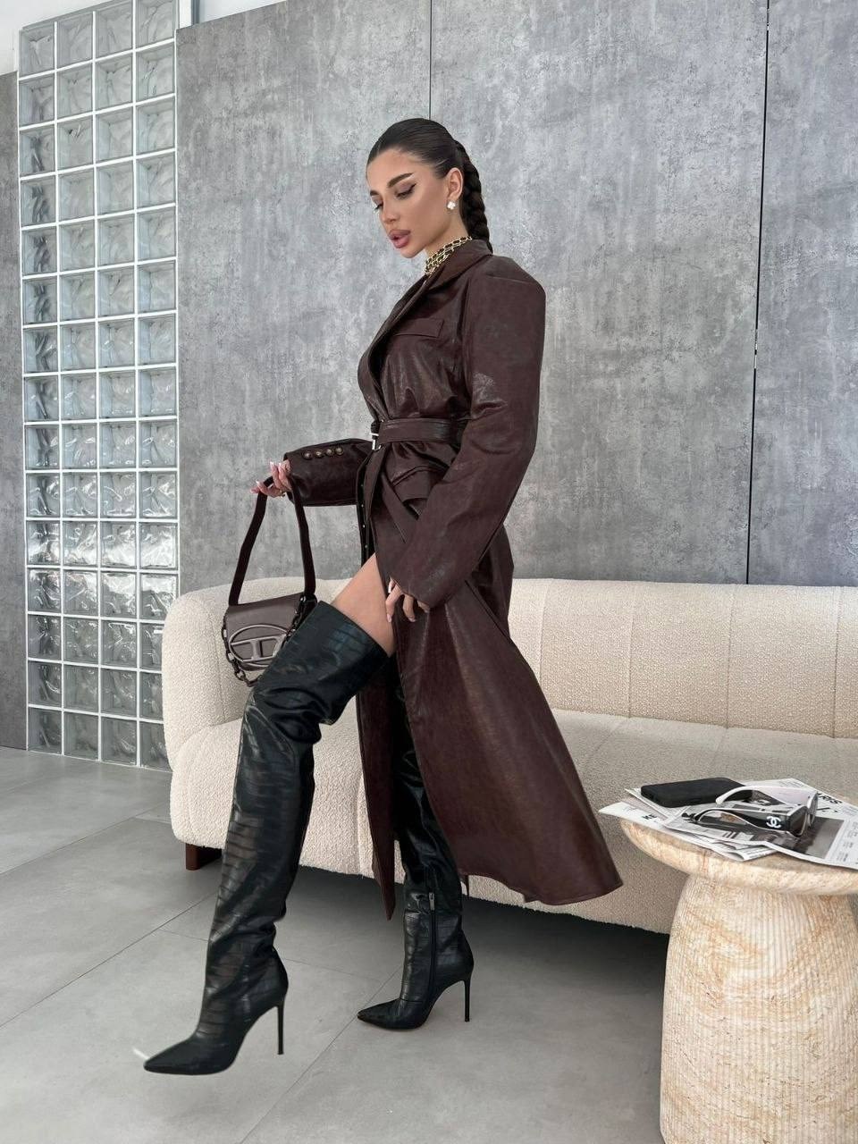 кожаный плащ,кожаный плащ тренч длинный,тренч плащ кожаный длинный simile instyle 332809250,тренч кожаный плащ,кожаный тренч