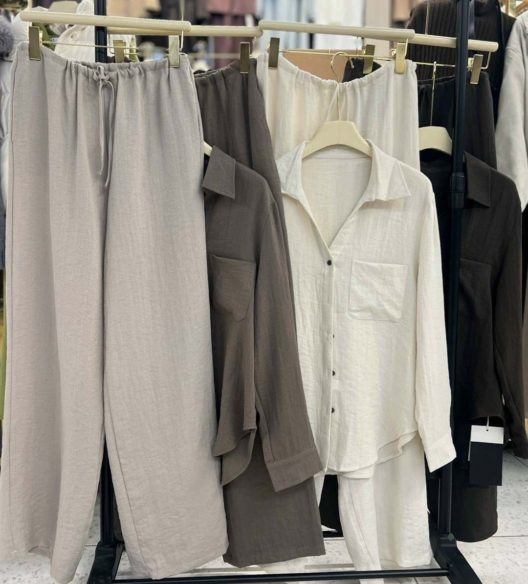 женский костюм,комплект костюм,льняной костюм,костюм бежевый