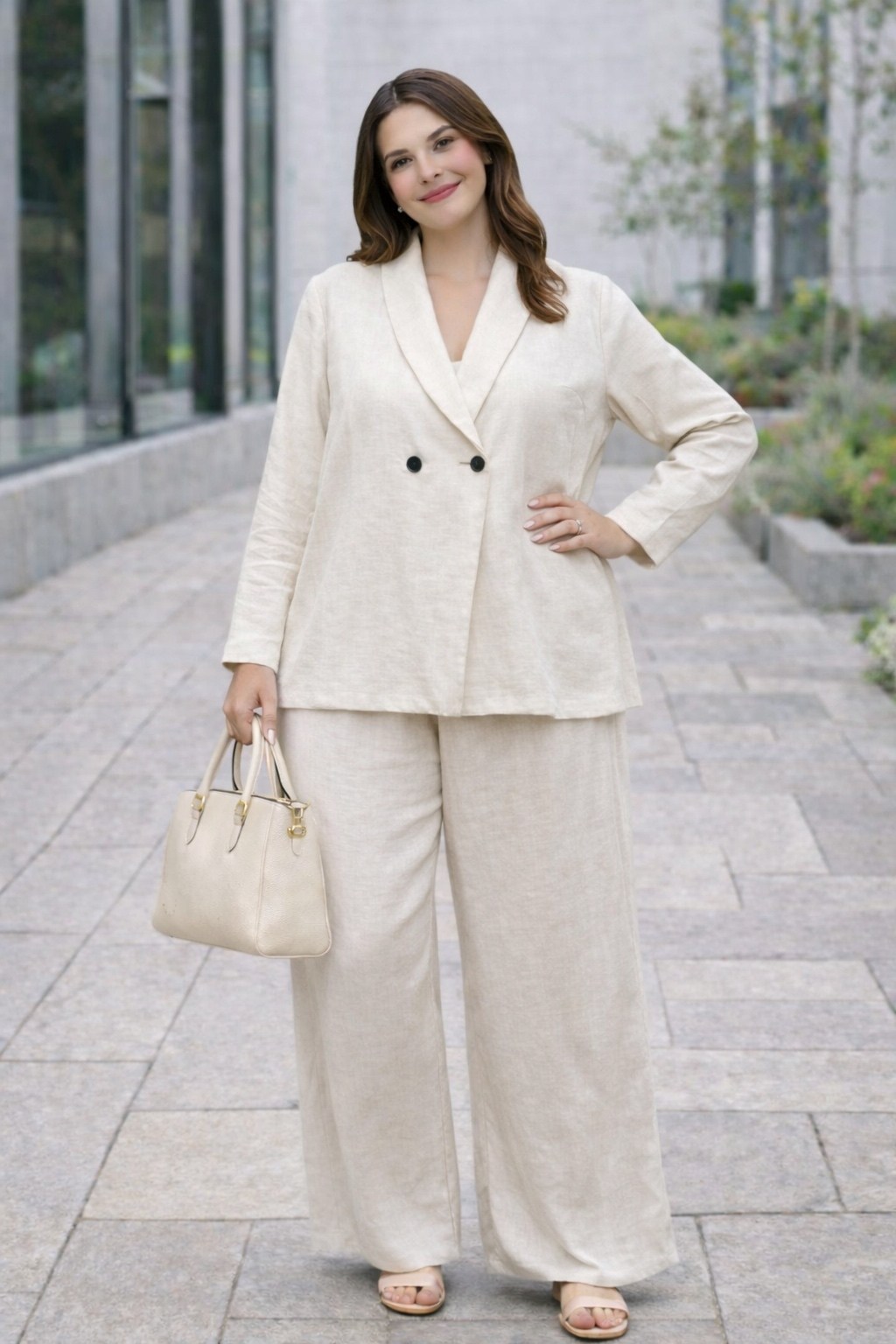 брючный костюм kavari 8034 белый,женские костюмы брючные,брючный костюм,льняной брючный костюм,бежевый брючный костюм