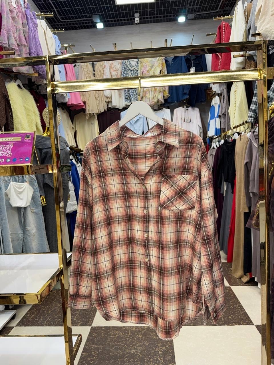 женская рубашка в клетку оверсайз,рубашка женская в клетку,рубашка в клетку,женская рубашка,рубашка клетчатая