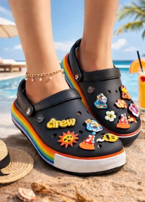 ,джибитсы крокс,кроксы сабо детские,пляжная ,кроксы с джибитсами