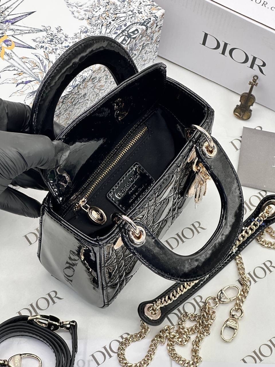 dior сумка,сумка lady dior натуральная кожа лак,сумка женская dior,сумка lady dior,christian dior сумка