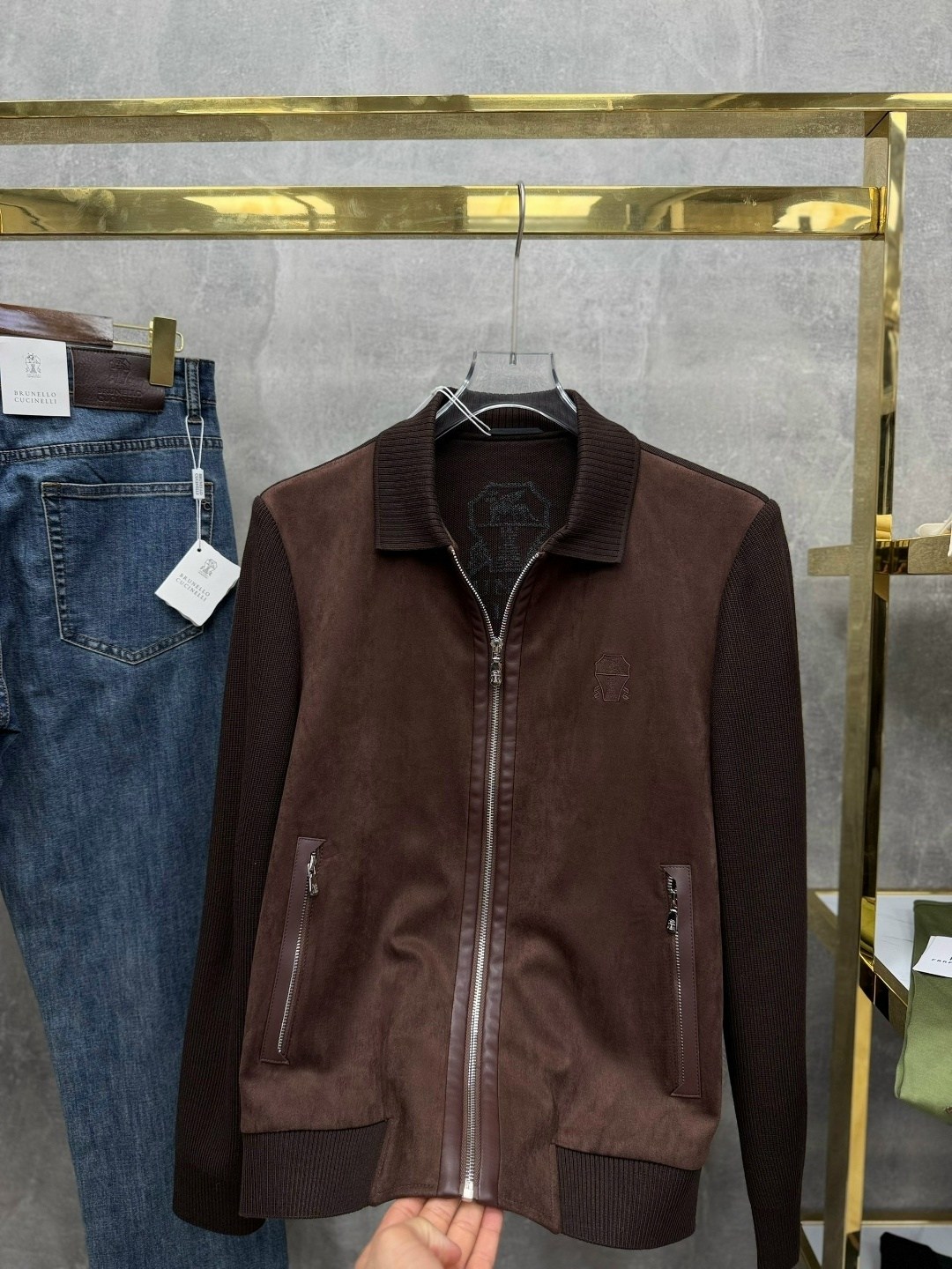 куртка замшевая мужская,замшевая куртка,мужская кожаная куртка,кожаная куртка,куртка мужская loro piana lux-109822