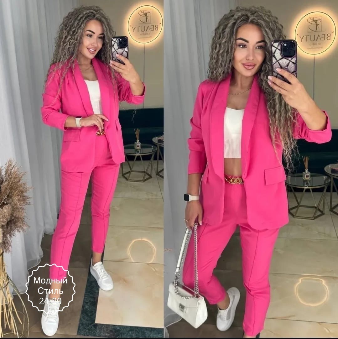 женский брючный костюм двойка,женский костюм двойка,костюм женский белый,брючный костюм,костюм белый брючный