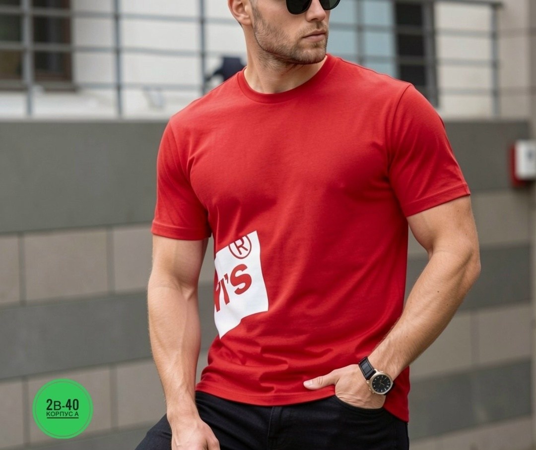 красная футболка мужская,футболка мужская базовая,мужская футболка,футболка красная,футболка