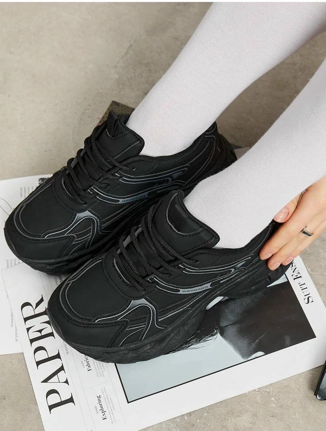 ,женские кроссовки,женские кроссовки на платформе,черные кроссовки,массивные кроссовки женские