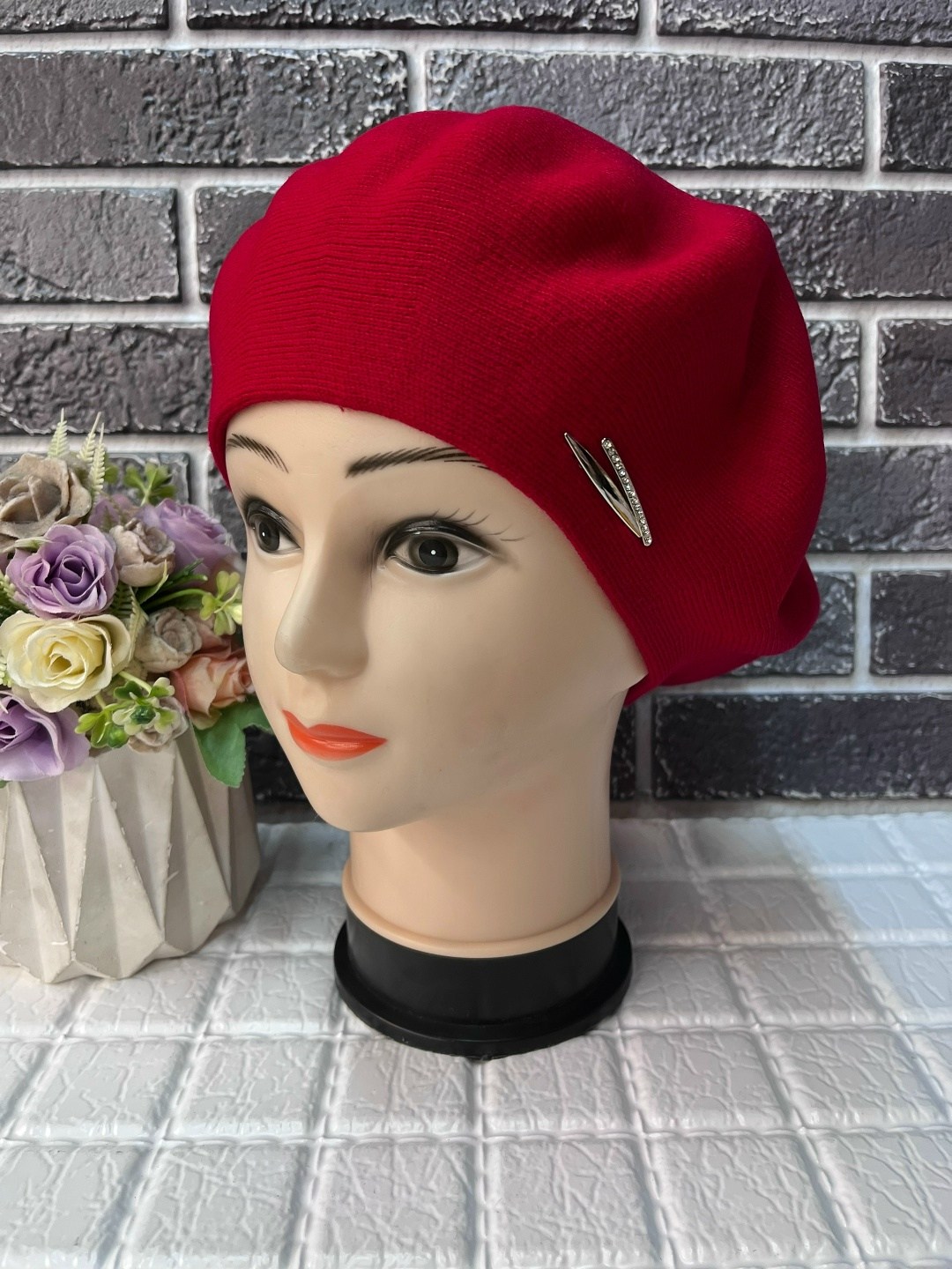 женский берет,берет, береты женские,женская шапка,берет двойной