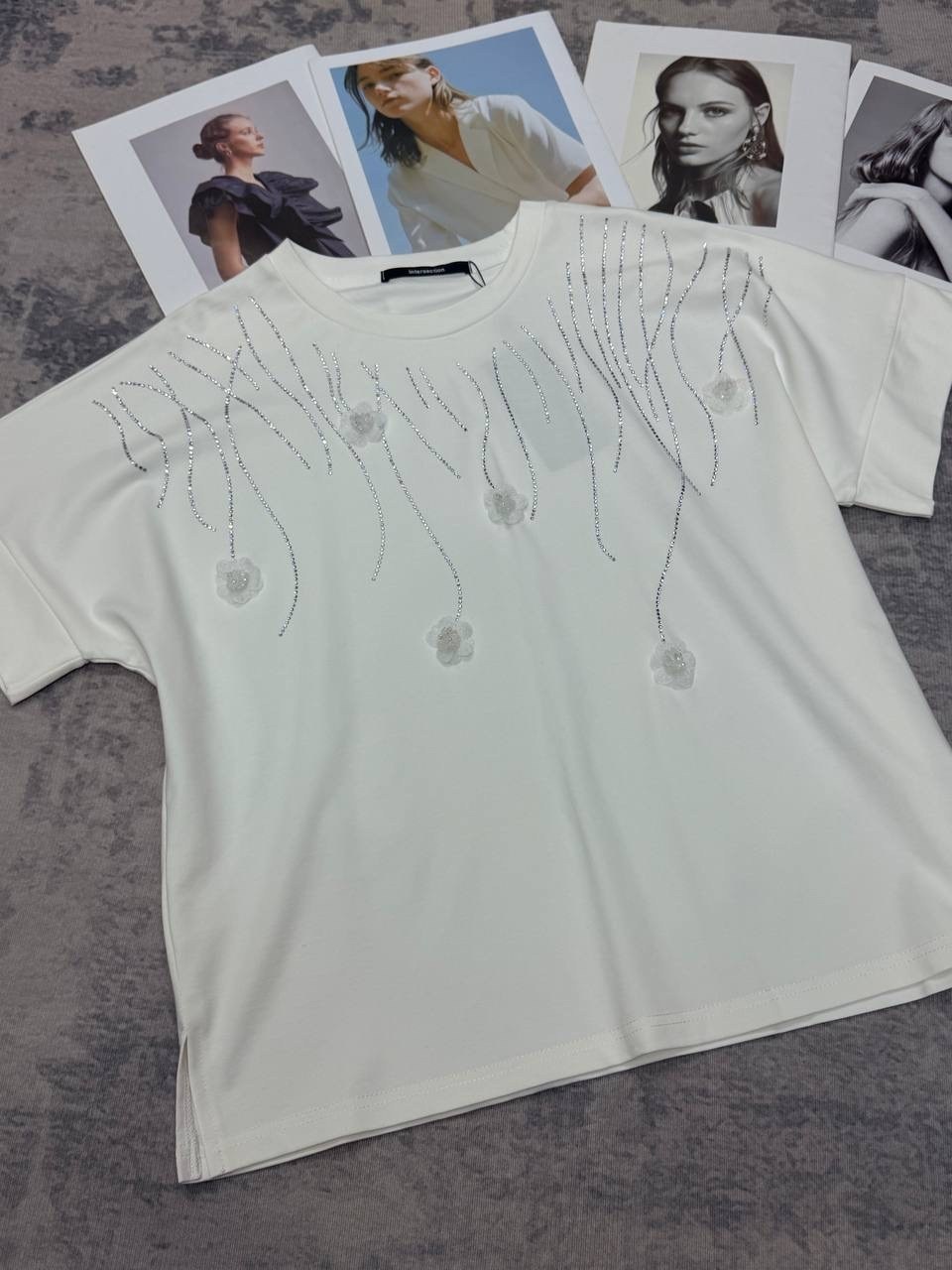 женские футболки,футболка со стразами,украшение футболки,футболка со стразами женская,стильная футболка