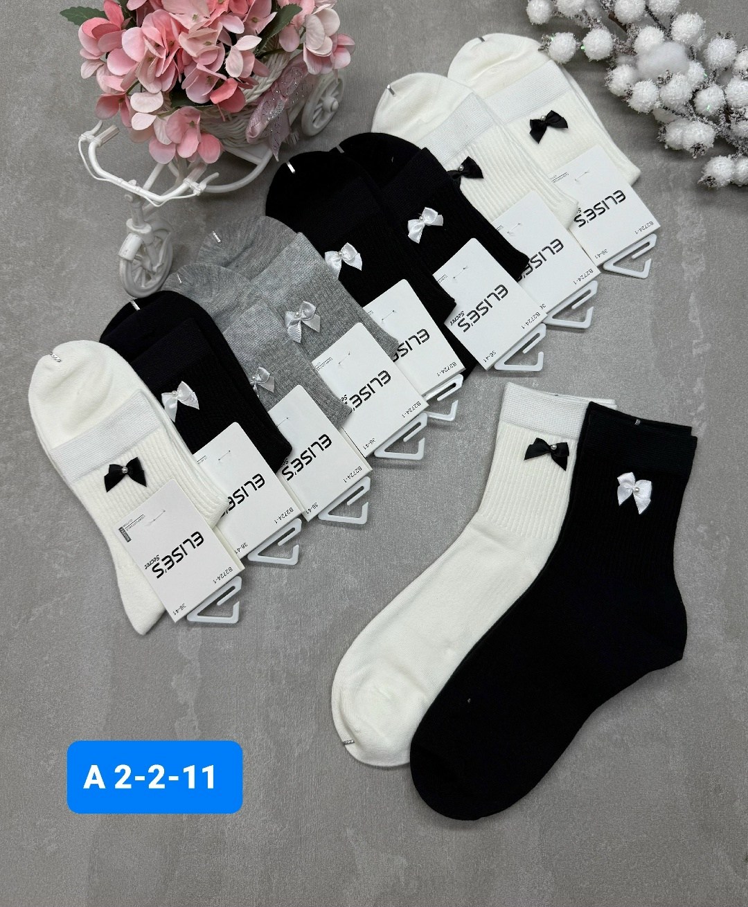 женские носки,комплект носки женские,носки с бантами,носки комплект,носки женские 10 пар
