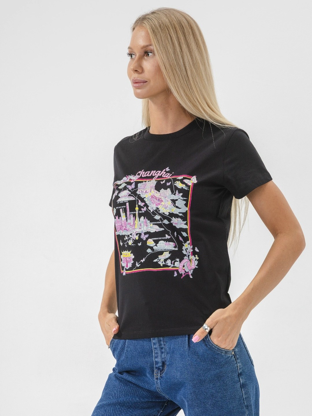 футболки женская,футболка,футболка с принтом,черная женская футболка,женские футболки с принтом
