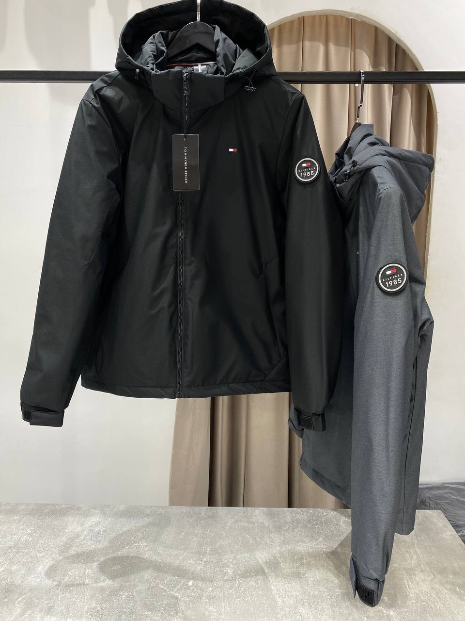 куртка томми хилфигер мужские с капюшоном,демисезонная куртка,повседневная куртка,куртка,легкая куртка