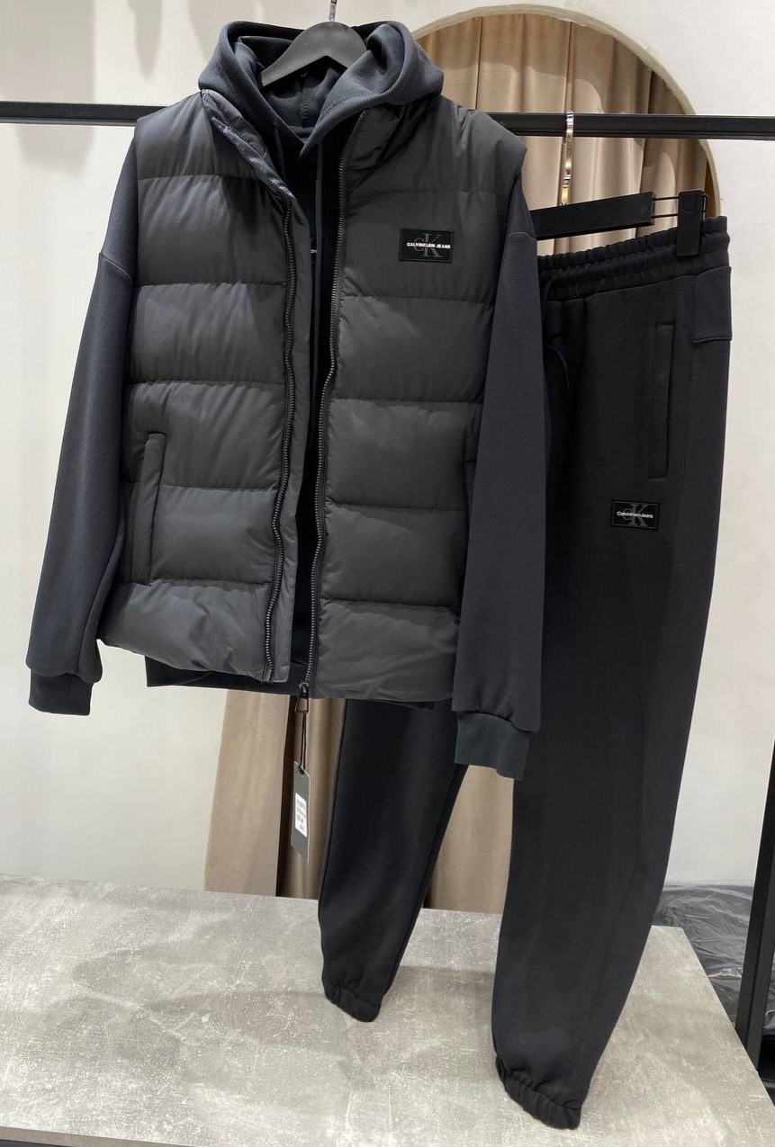 спортивный костюм мужской,спортивный костюм nike тройка,костюм-тройка мужской: жилет, толстовка и штаны арт. 1331595,спортивные костюм,костюмы мужские