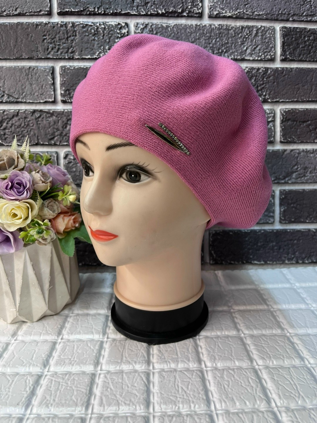 женский берет,берет, береты женские,женская шапка,берет двойной