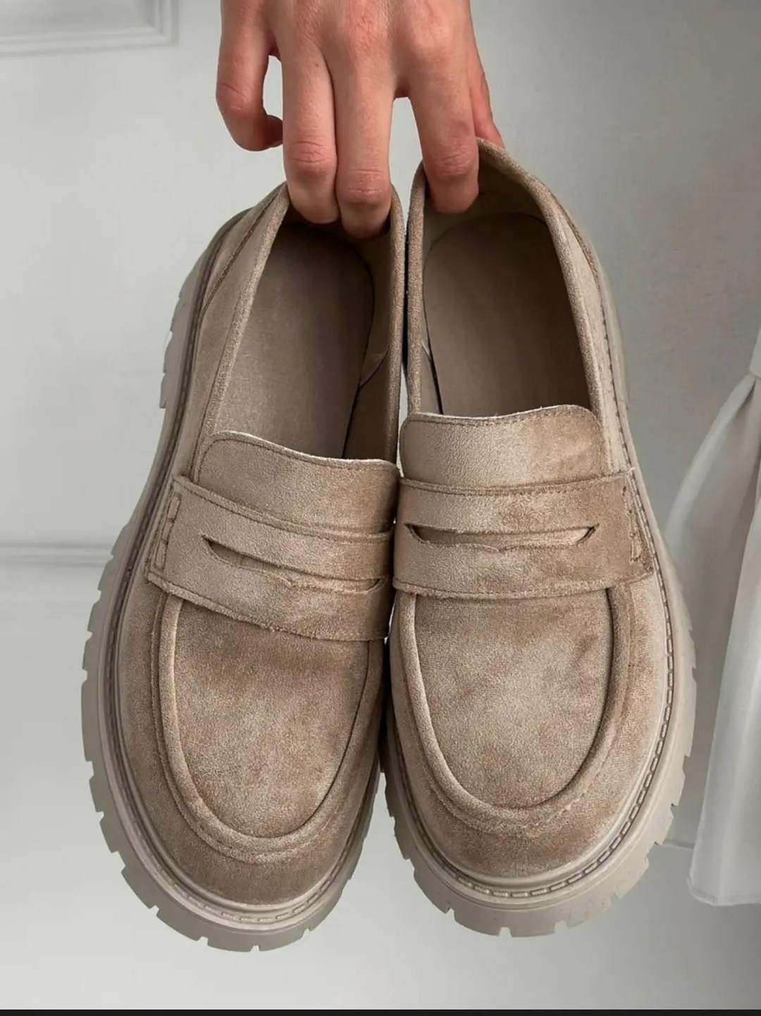 замшевые лоферы на платформе,,замшевые лоферы,лоферы замш,лоферы женские