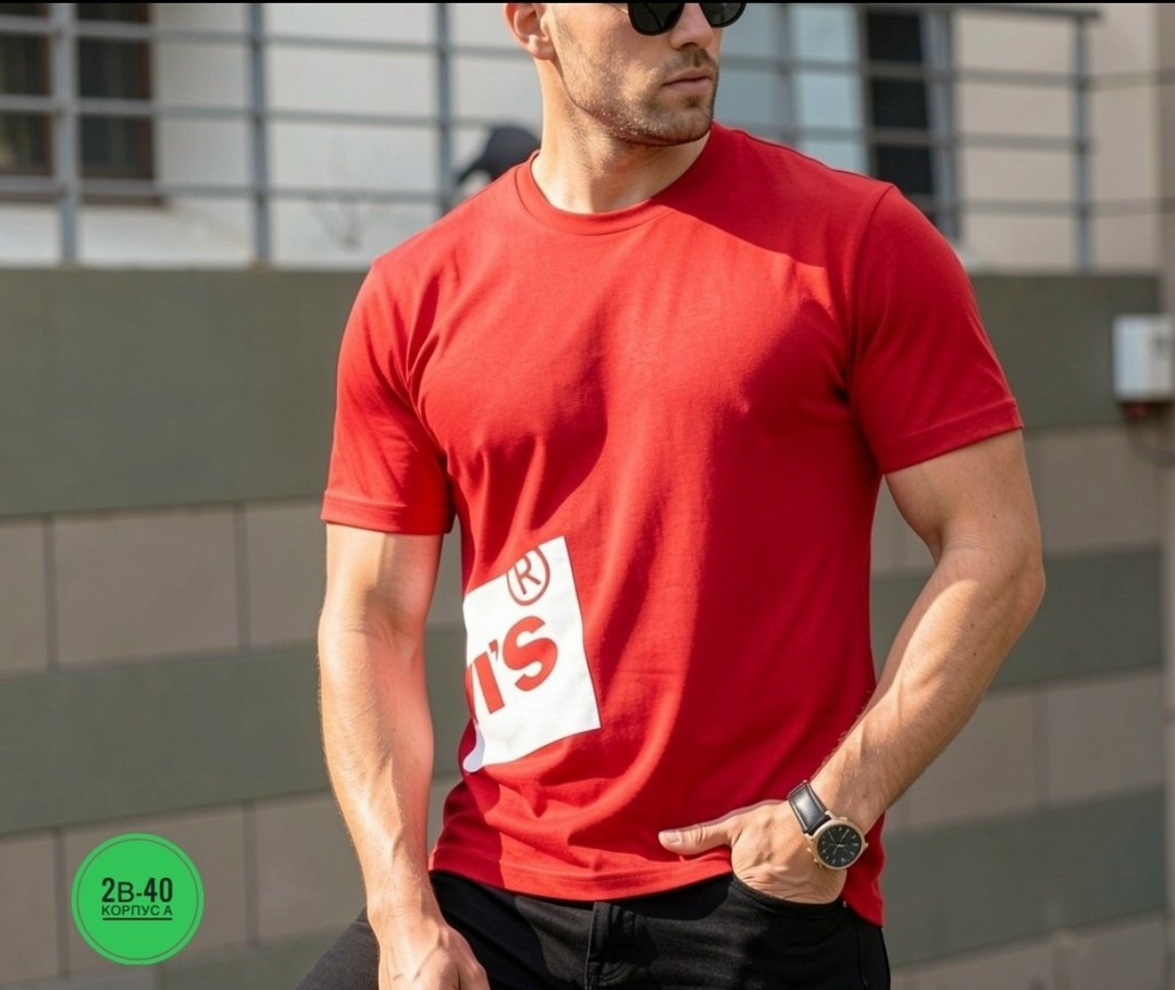 красная футболка мужская,футболка мужская базовая,мужская футболка,футболка красная,футболка