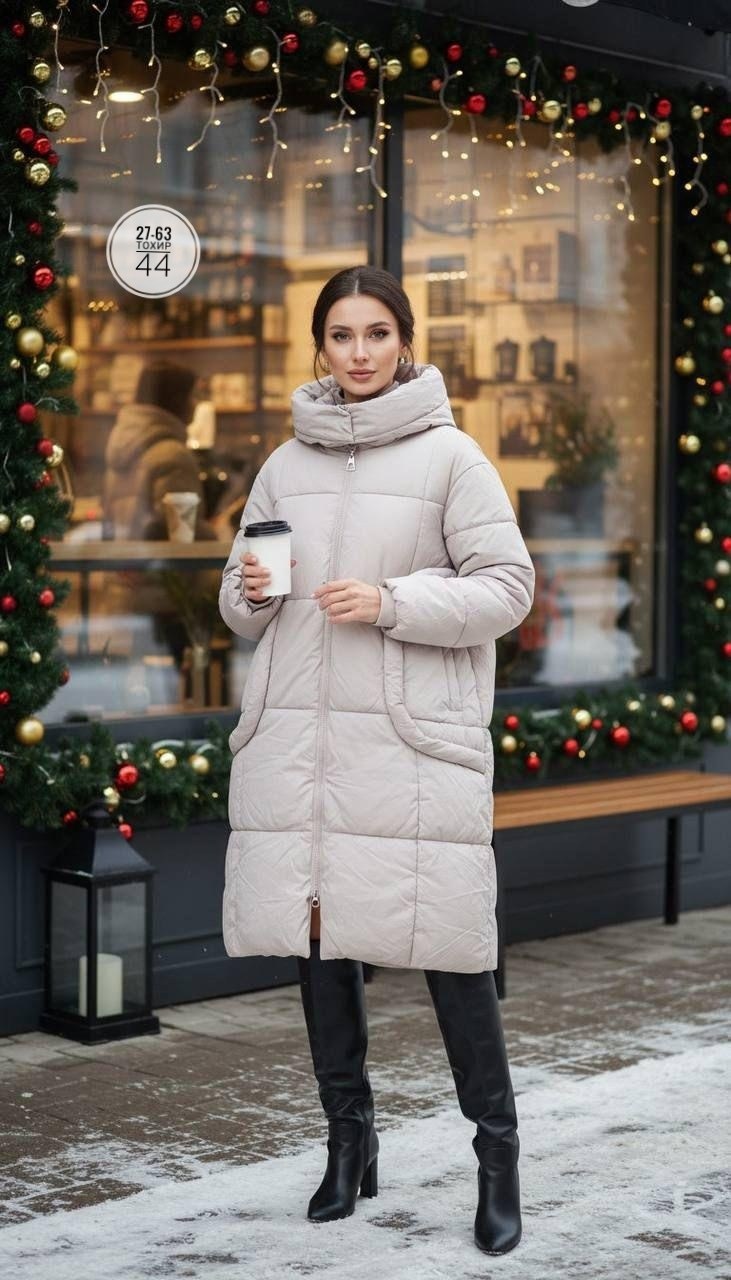 пуховик зимний длинный с капюшоном оверсайз ksulor brand,пуховик зимний длинный с капюшоном,пуховик зимний удлиненный с капюшоном fleso,пуховик открытый,пуховик женский