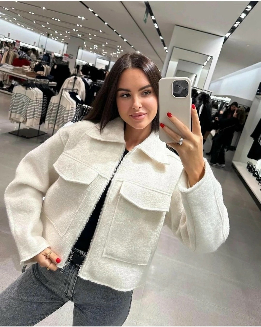 укороченная куртка букле zara,куртка женская модная,жакет куртка,куртка с воротником,женская куртка