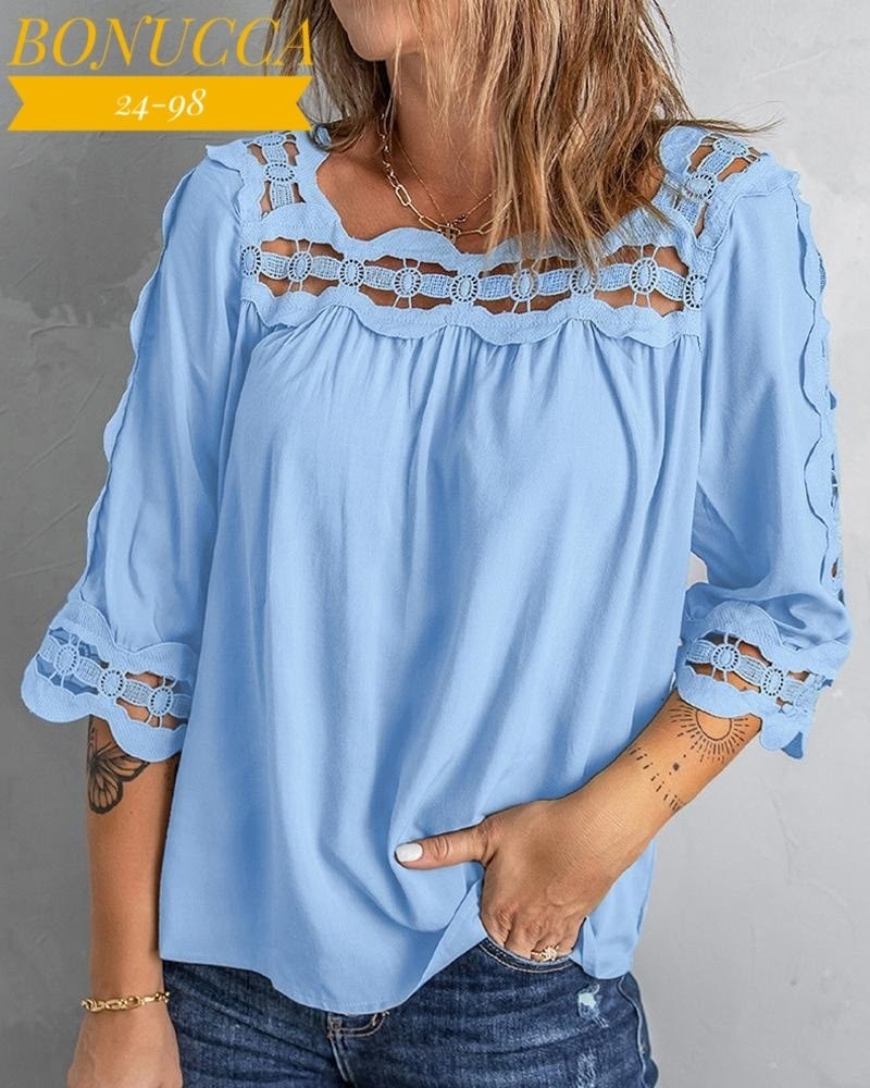 блузки с кружевными вставками,модные блузы,женская блуза,женская шифоновая блузка,блузка ажурная