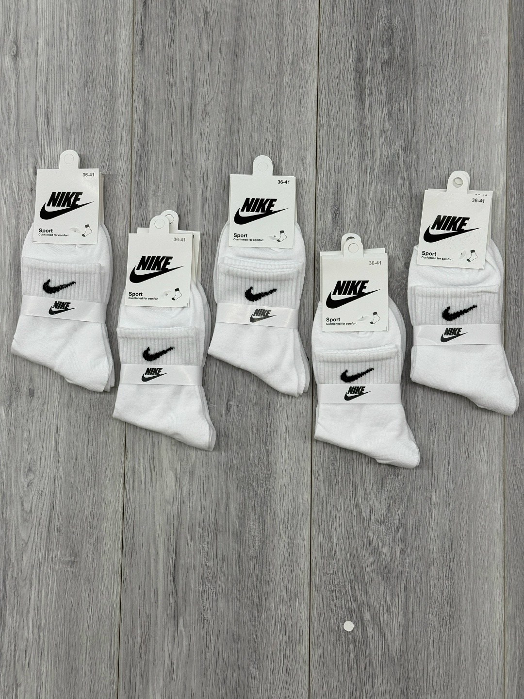 комплект носков женских nike н5ж белых 37-41 5 пар,носки nike,носки найк,носки,спортивные носки