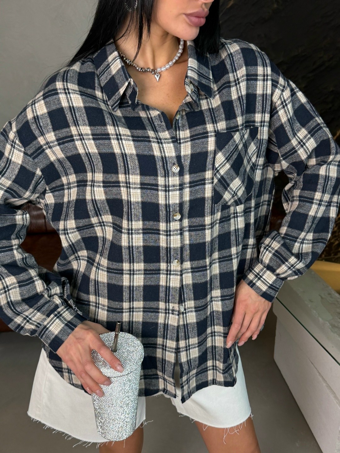 женская рубашка в клетку оверсайз,женская рубашка oversize в клетку,рубашка в клетку женская,рубашка в клетку оверсайз badishka,рубашка оверсайз клетка