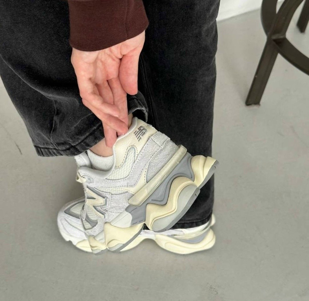 кроссовки new balance 9060,кроссовки new balance,new balance 9060 бежевые,кроссовки спортивные new balance 9060 mylook цвет молочный, белый, серый,кроссовки женскиe