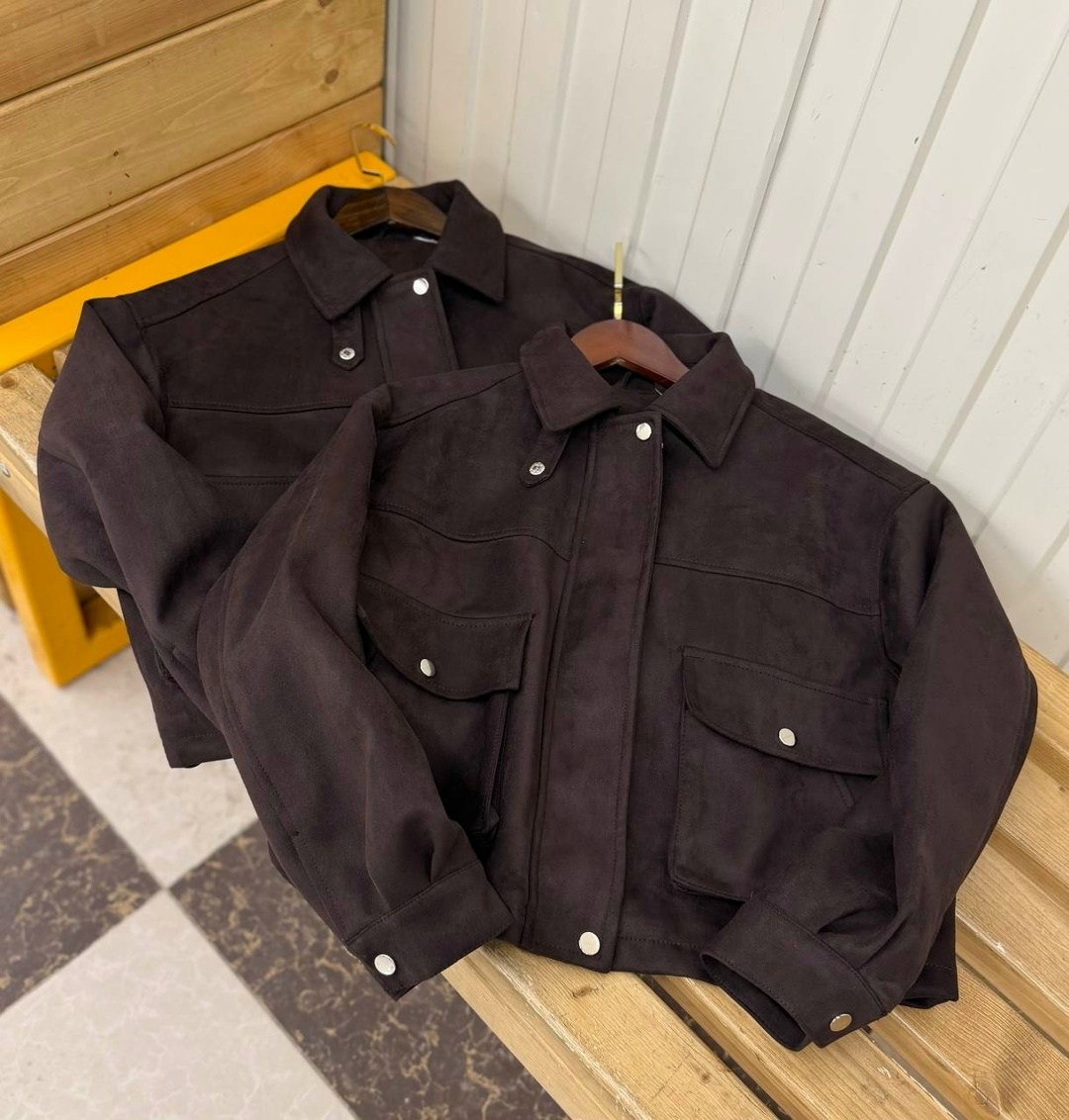 бомбер укороченный оверсайз замшевый куртка рабочего тренд saint shine,куртка замшевая,коричневая куртка,бомбер женская куртка,куртка