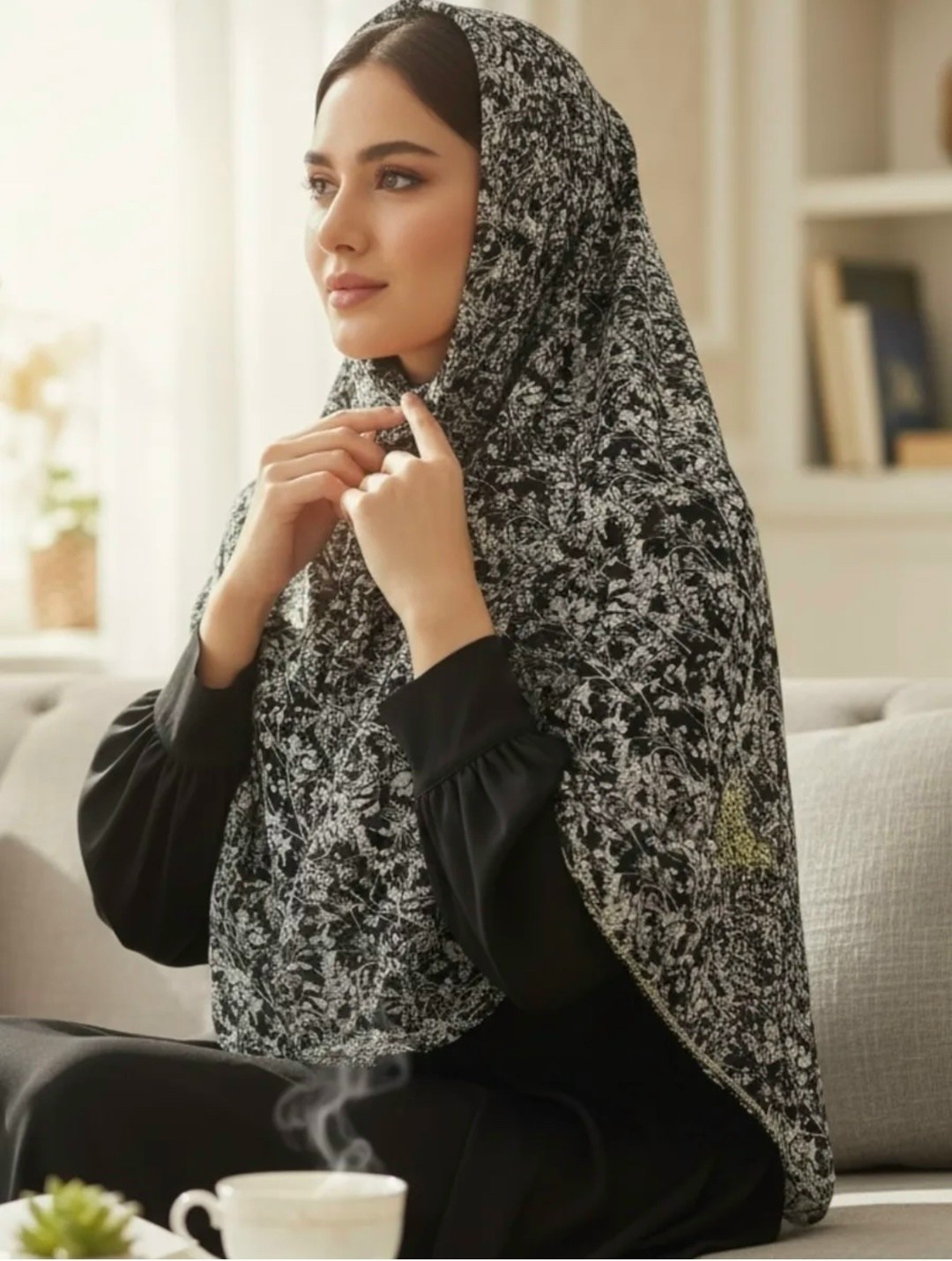 платок для мусульманок,платки мусульманские,мусульманка красивая,женщина в хиджабе,платье для намаза намазник абая мусульманская anisabrand