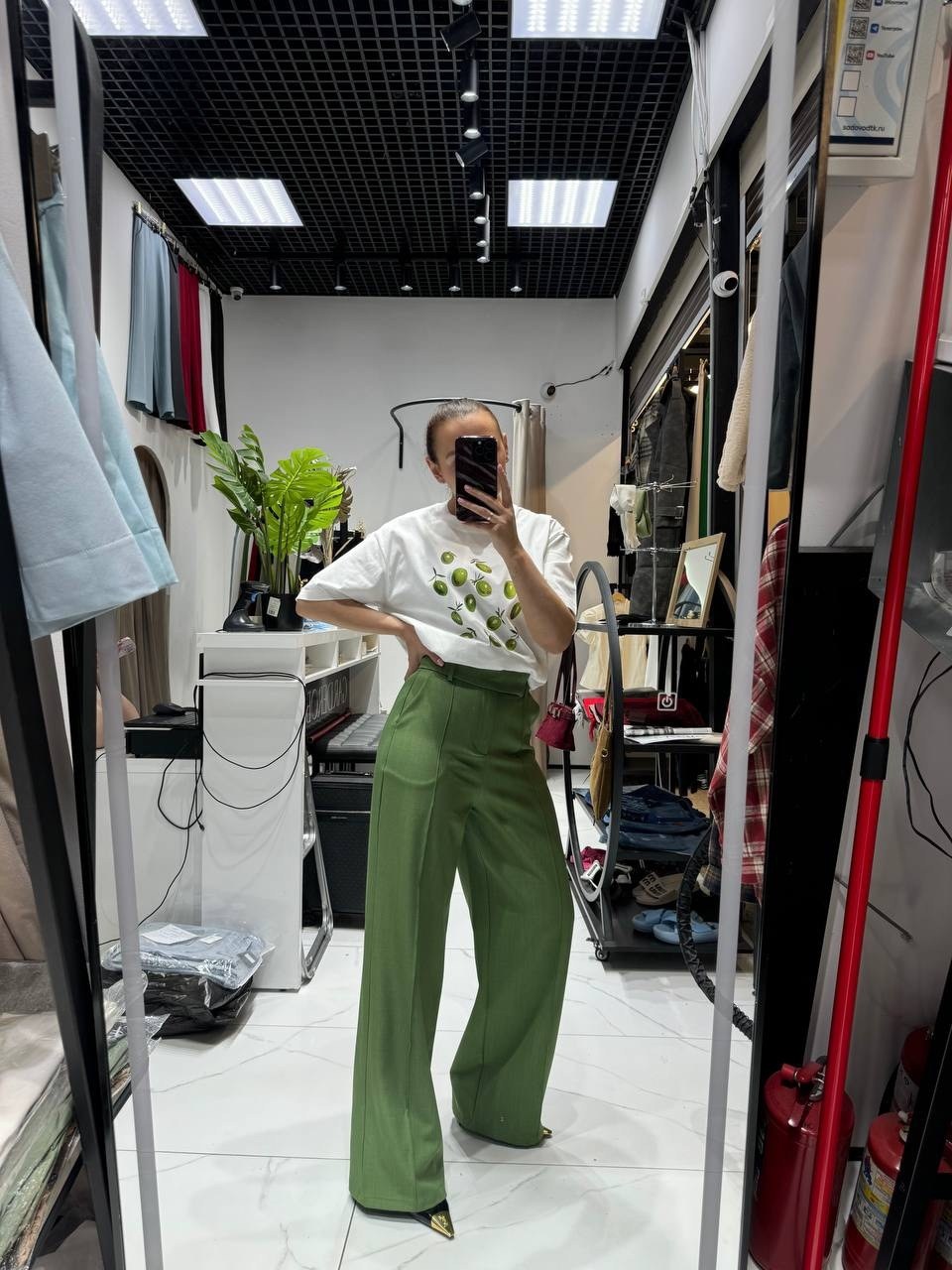 мода стиль,модные брюки,брюки палаццо,брюки палаццо красные luxechic