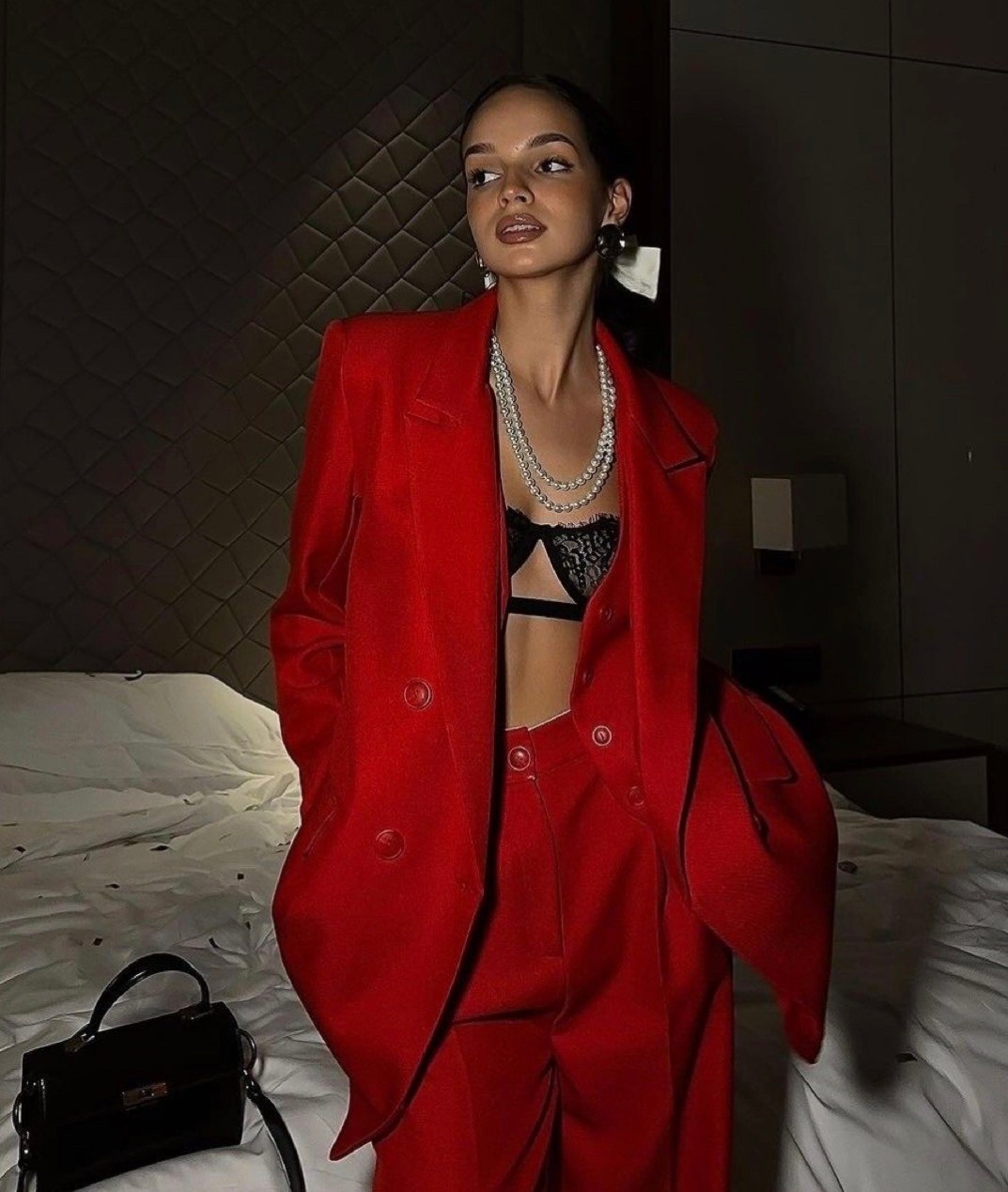 мода стиль,модные брюки,брюки палаццо,брюки палаццо красные luxechic