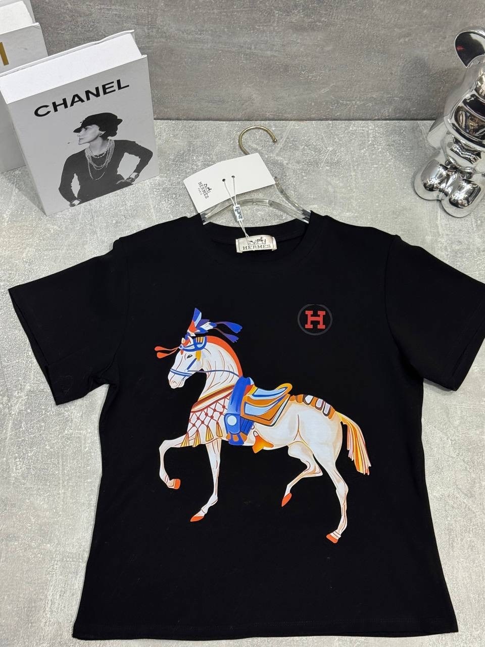 футболка hermes,мужские футболки,футболка с лошадьми,футболка с принтом,футболка