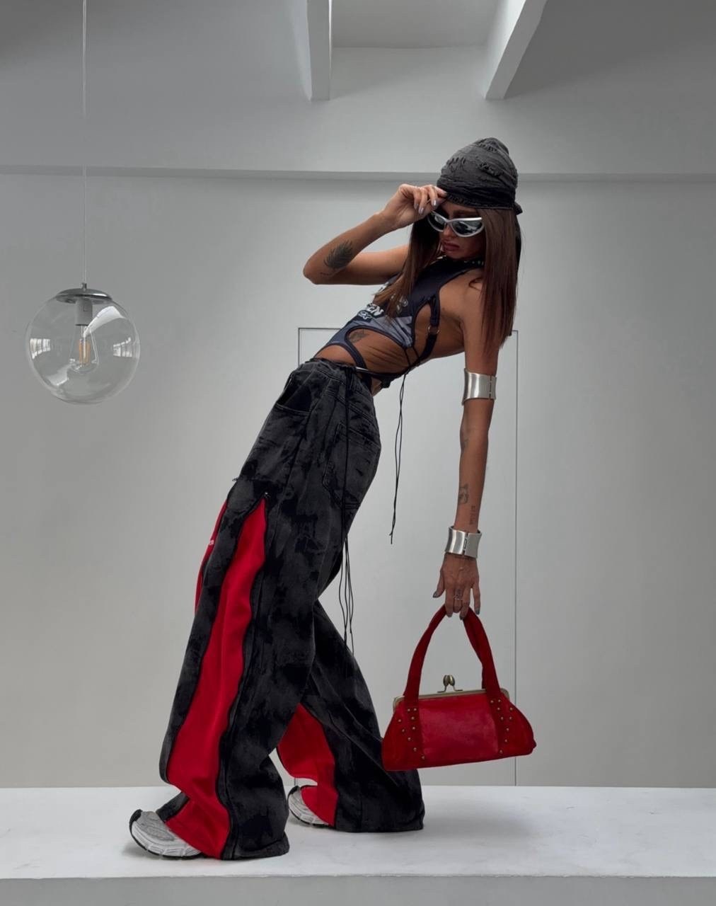 джинсы стильные,модные брюки,широкие джинсы,брюки в стиле хип-хоп,карго брюки женские