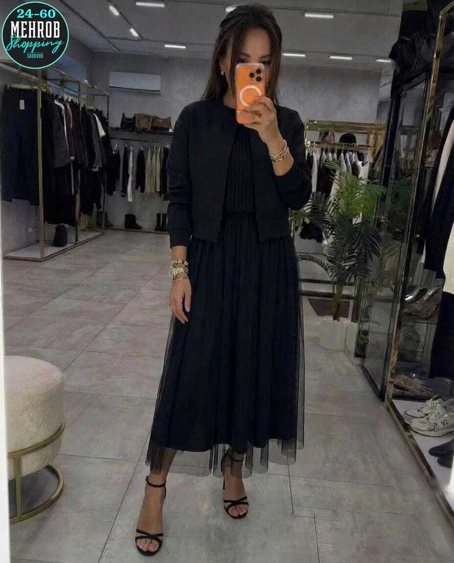 модное платье,нарядное платье,жакет с платьем,платье стильное