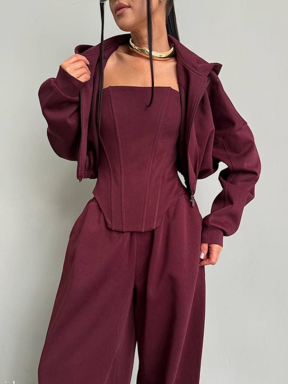 костюм женский,костюм на флисе,модные брюки,костюм