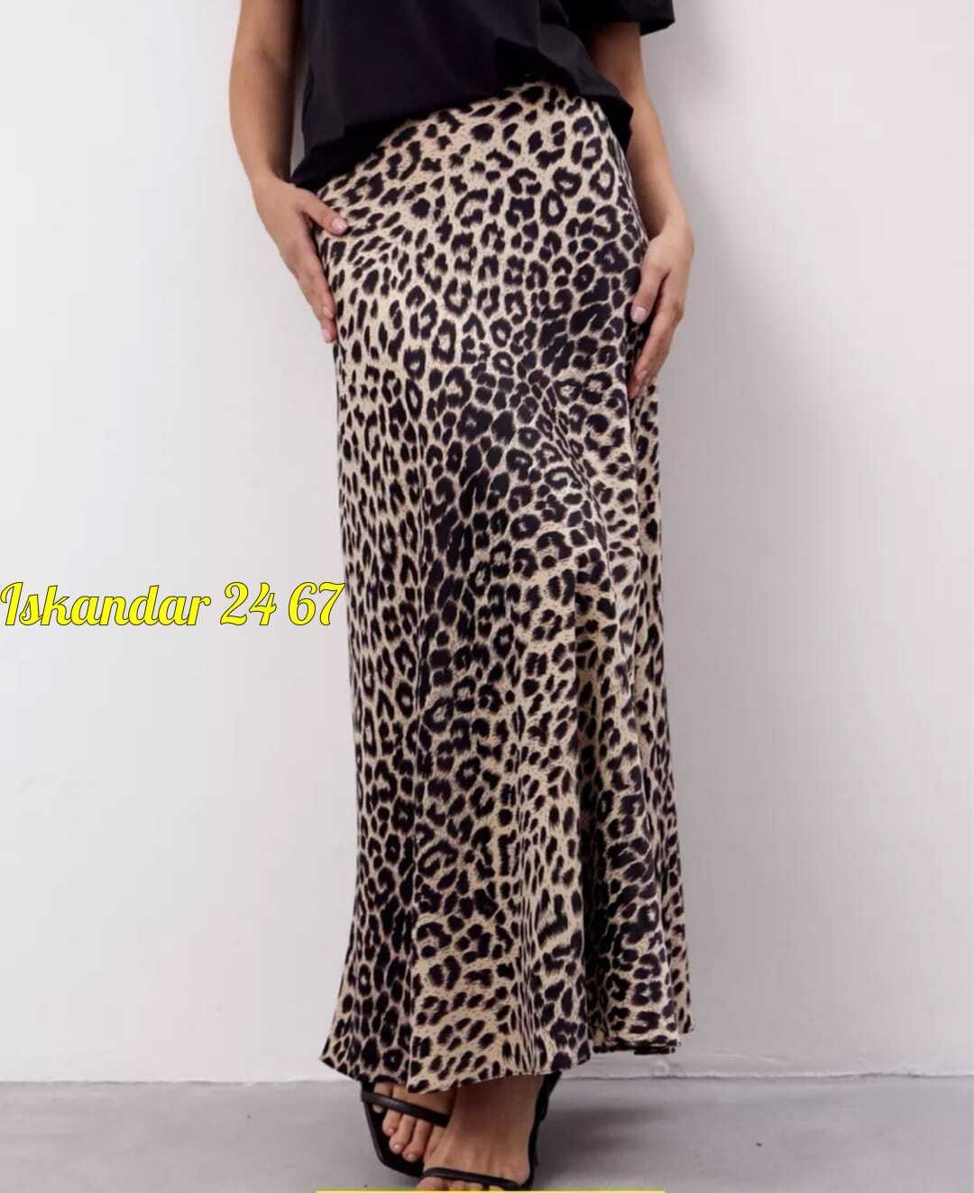 юбка леопард макси атласная из шелка mio stile,юбка с леопардовым принтом макси,женская длинная юбка-макси с леопардовым принтом,женская атласная юбка-годе с леопардовым принтом,юбка с леопардовым при
