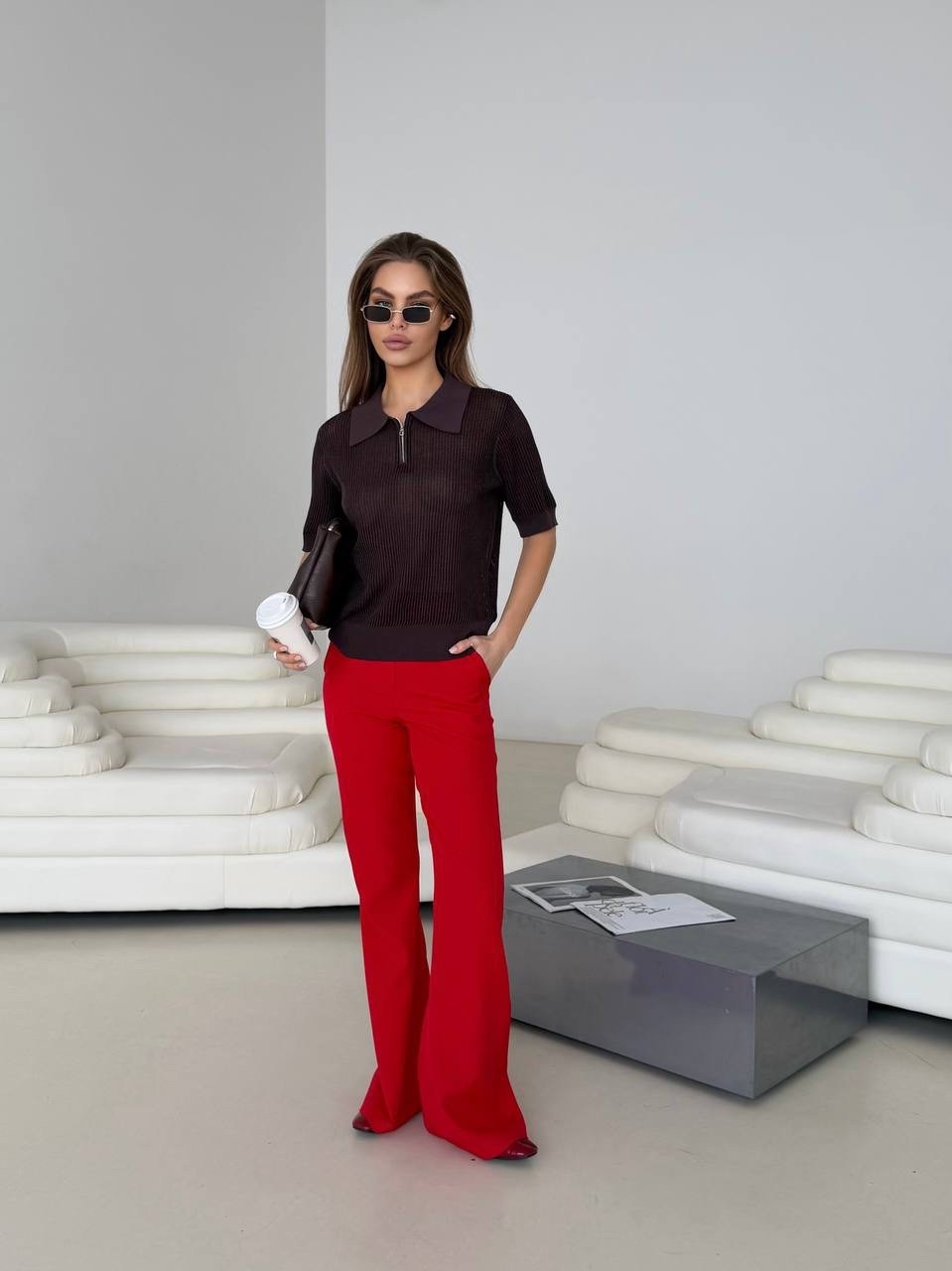 блузка элегантная,брюки стильные,одежда для женщин,бордовые брюки,широкие брюки