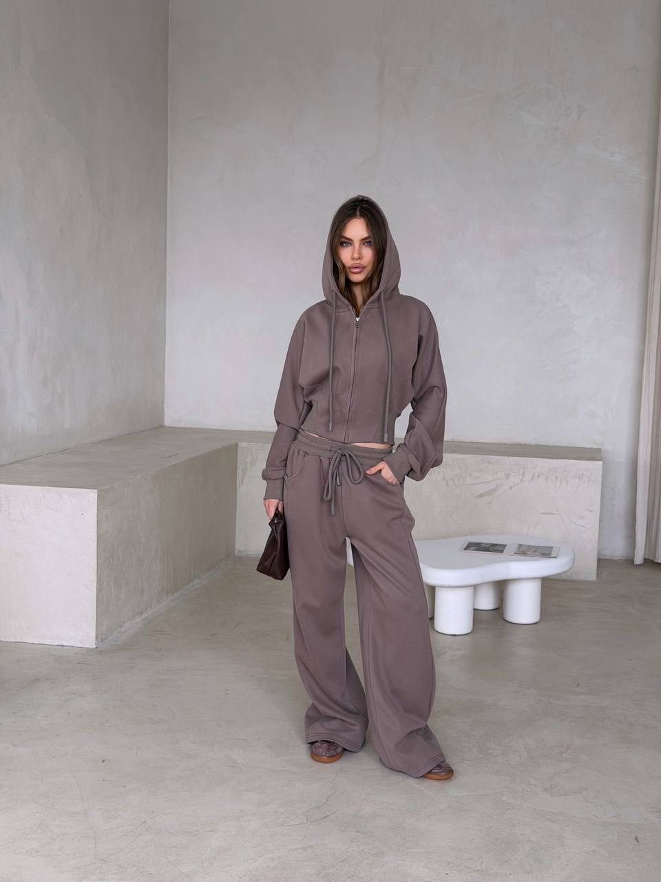 спортивные костюмы женские,костюм спортивный,костюм женский,коричневый спортивный костюм с капюшоном moon,спортивный костюм с капюшоном
