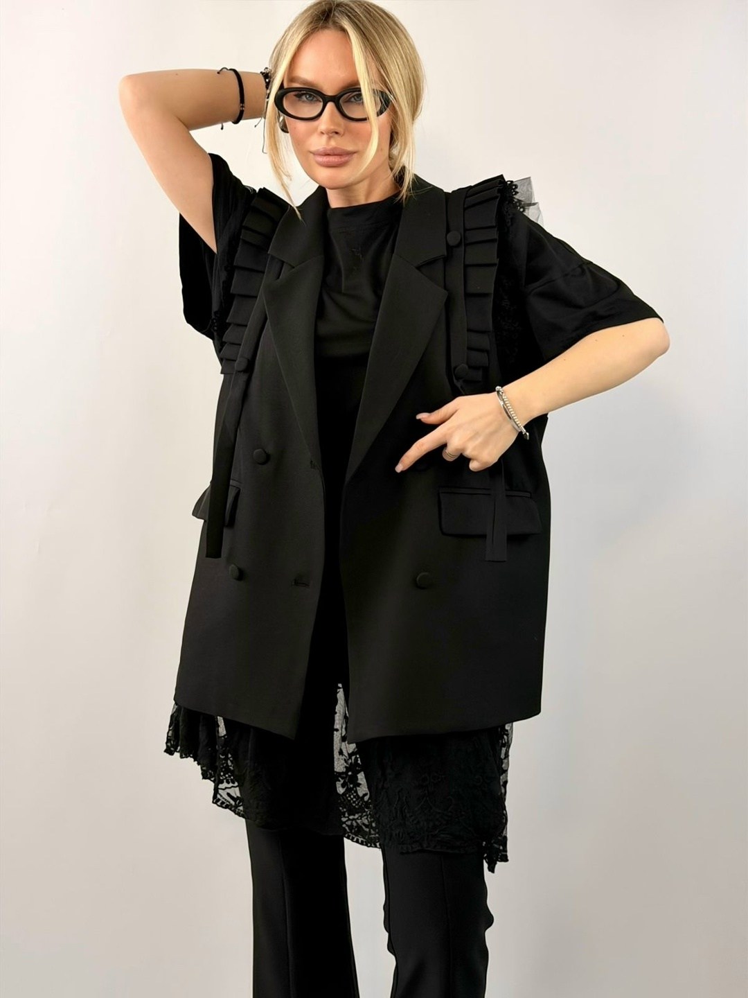 брючный костюм,брючные женские костюмы,брючный костюм тройка,удлиненный жилет,женские жилеты