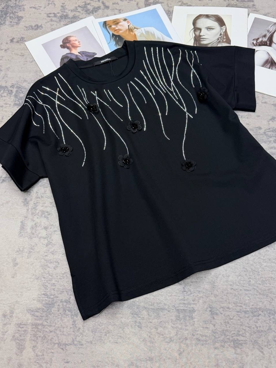женские футболки,футболка со стразами,украшение футболки,футболка со стразами женская,стильная футболка