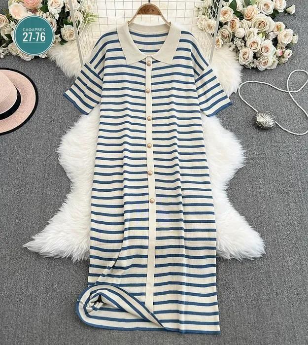 платье в полоску повседневное,трикотажное платье в полоску,полосатое платье,платье трикотажная,свободное платье в полоску